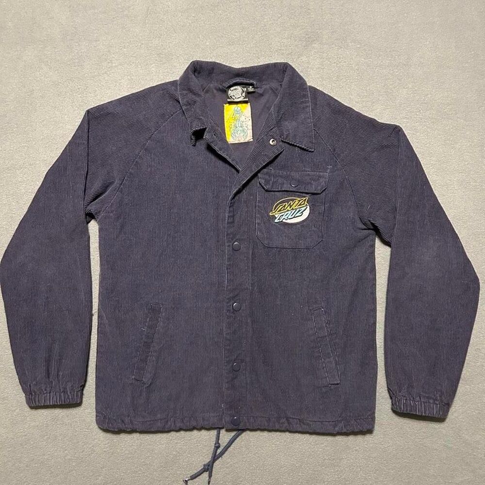Santa-cruz Men's Navy and Blue Jacket